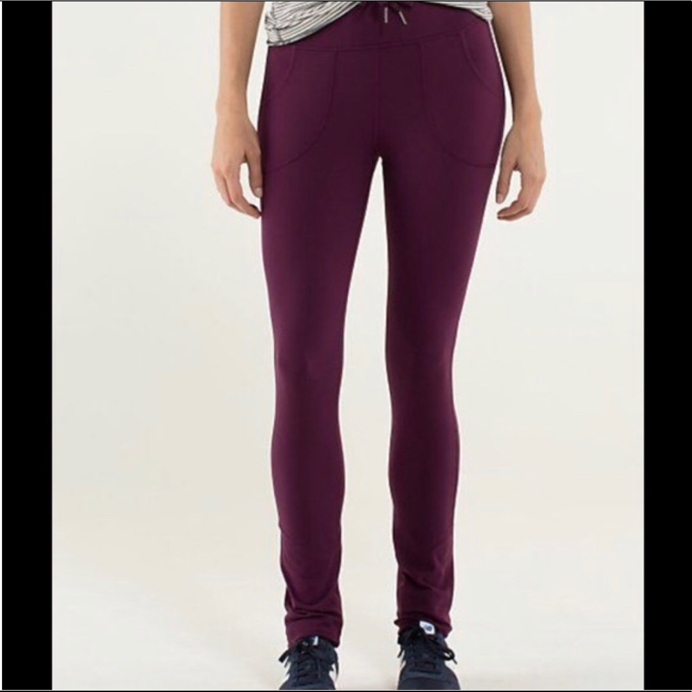 RARE High-Rise Plum Skinny Will Lululemon Leggings